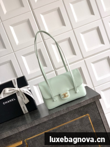 CHANEL Small Flap Bag AS6130 Light Green