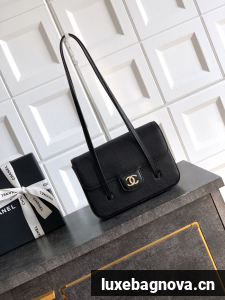 CHANEL Small Flap Bag AS6130 black