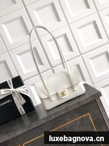 CHANEL Small Flap Bag AS6130 white