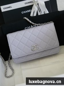 CHANEL Wallet On Chain AP3723 gray