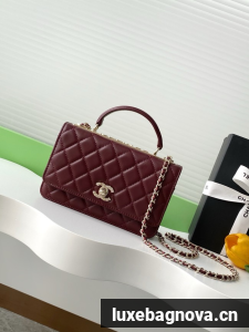 CHANEL Wallet On Chain AP4323 burgundy