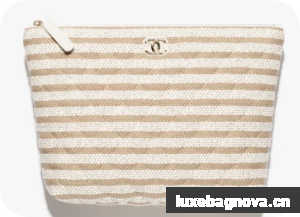 CHANEL Zipped Case AS4989 Dark Beige