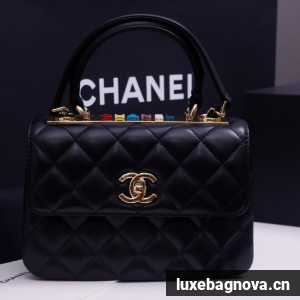 CHANEL mini Flap Bag With Top Handle 4654-2
