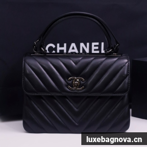 CHANEL small Flap Bag With Top Handle 92236-2