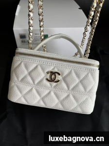 Chanel 25C Original Caviar Leather A96125 White