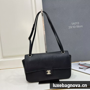 Chanel 26SS Original Leather Tote Shopping Bag 1A013 Black