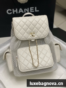 Chanel BACKPACK AS5483 WHITE