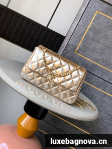 Chanel CLASSIC Original Lambskin 11.12 HANDBAG AS6565 gold