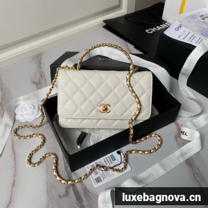 Chanel CLUTCH WITH CHAIN AP4062 white
