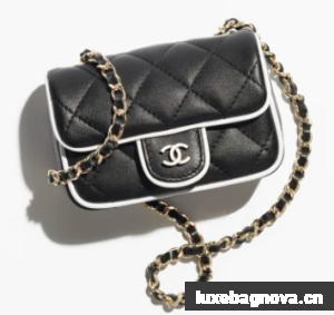 Chanel CLUTCH WITH CHAIN AP4516 Black&White