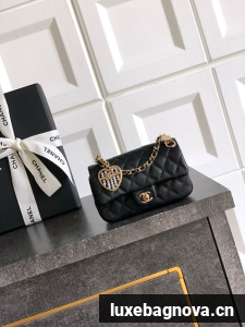 Chanel Classic Mini Bag with hook AP4760 black