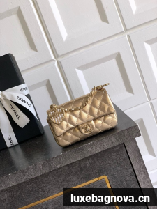 Chanel Classic Mini Bag with hook AP4760 gold