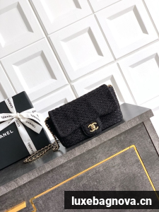 Chanel Classic Wallet On Chain AS5279 black