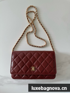 Chanel Classic Wallet On Chain Grained Calfskin AP4241-15