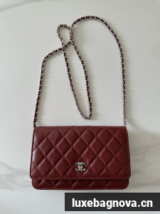 Chanel Classic Wallet On Chain Grained Calfskin AP4241-14