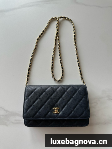 Chanel Classic Wallet On Chain Grained Calfskin AP4241-7