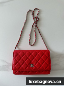 Chanel Classic Wallet On Chain Grained Calfskin AP4241-10