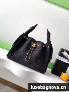 Chanel Denim HOBO BAG AS5311 black