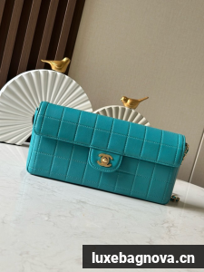 Chanel FLAP BAG AS3314 blue