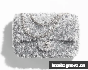 Chanel FLAP BAG AS4561 Silvery