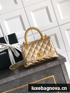 Chanel FLAP BAG WITH TOP HANDLE 92990-18