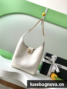 Chanel HOBO HANDBAG AS5403 white