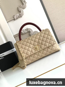 Chanel LARGE FLAP BAG WITH TOP HANDLE 92991-3