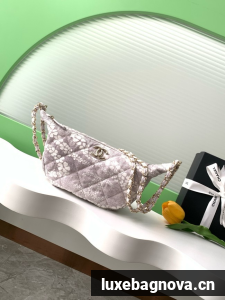 Chanel Large Hobo Bag AS5431 White & graty