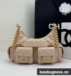 Chanel MAXI HOBO BAG AS5338 Apricot