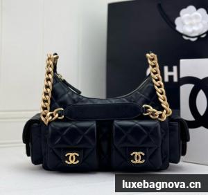 Chanel MAXI HOBO BAG AS5338 BLACK