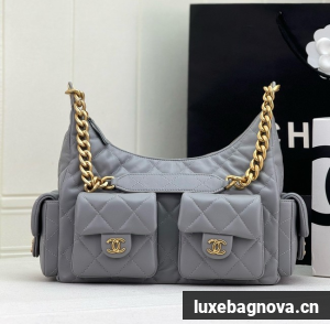 Chanel MAXI HOBO BAG AS5339 GRAY
