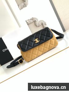 Chanel MINI FLAP BAG AS4677 TAN