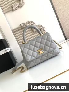 Chanel MINI FLAP BAG WITH TOP HANDLE AS2215-10
