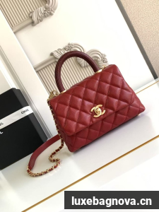 Chanel MINI FLAP BAG WITH TOP HANDLE AS2215-11