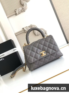 Chanel MINI FLAP BAG WITH TOP HANDLE AS2215-16
