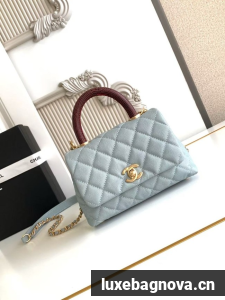 Chanel MINI FLAP BAG WITH TOP HANDLE AS2215-5