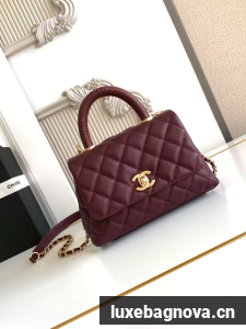 Chanel MINI FLAP BAG WITH TOP HANDLE AS2215-7