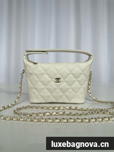 Chanel MINI Shoulder Bag Calfskin AS4386 Cream