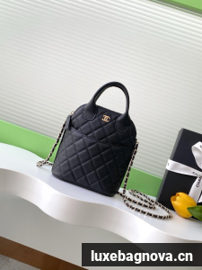 Chanel MINI TOTE BAG Calfskin AS4742 black
