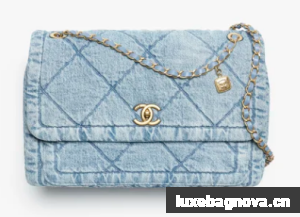 Chanel Maxi Flapbag AS5734 blue