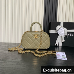 Chanel Mini Bowling Bag AS5572 green