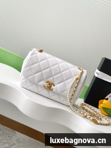 Chanel SMALL FLAP BAG AS5253 white