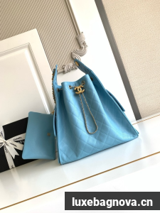 Chanel SUEDE HOBO BAG AS5311 blue