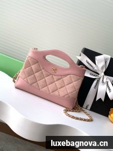 Chanel SUEDE mini 31 bag AP3656 pink