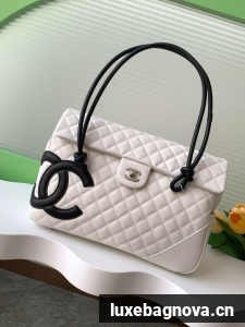 Chanel TOP HANDLE BAG AS6338 white