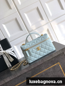 Chanel Vanity with Chain 26C AP4936 blue