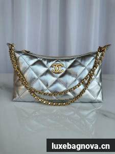 Chanel small HOBO BAG AS5528 Silver
