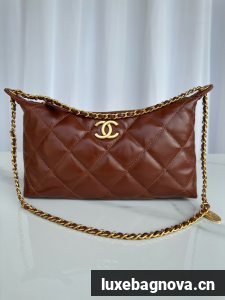 Chanel small HOBO BAG AS5528 red