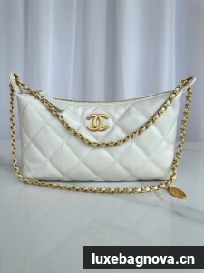 Chanel small HOBO BAG AS5528 white