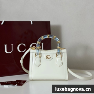 GUCCI BAMBOO DIVA SMALL BAG 832938 WHITE